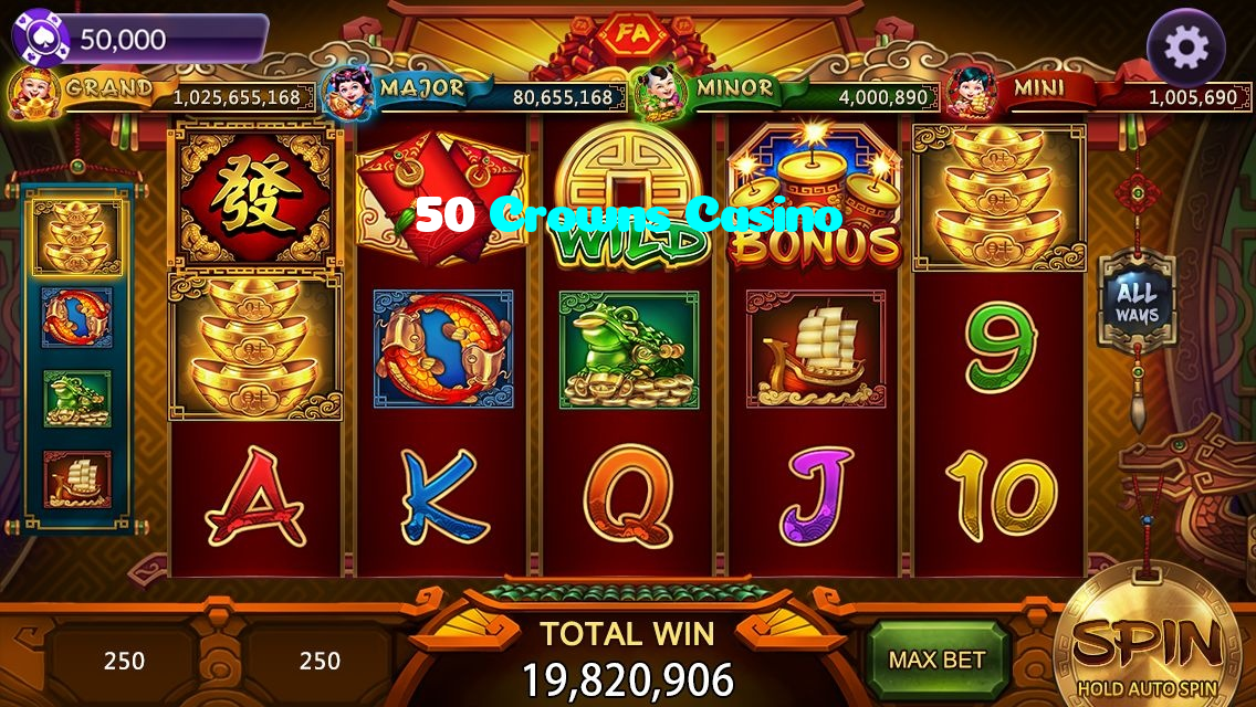 50 Crowns Casino خوش آمدید بونس +600% پیشکش موبائل ایپ کے پروموشن سیکشن میں دکھائی دیتی ہے۔